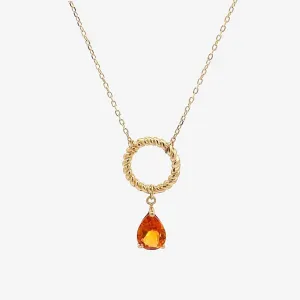 Gina Necklace in Citrine