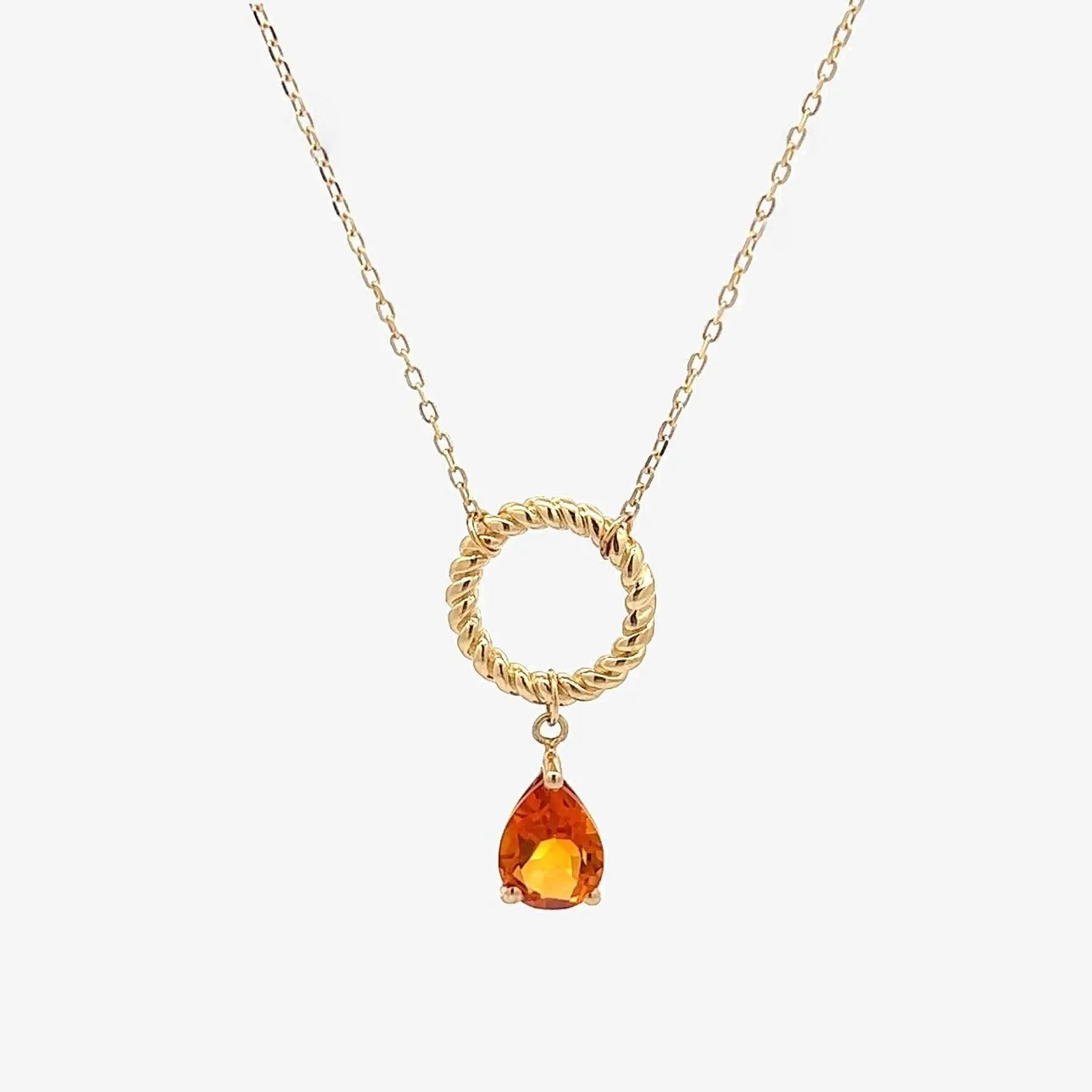 Gina Necklace in Citrine