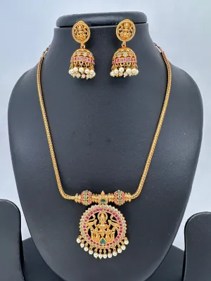 Goddess Lakshmi Chain Style Dainty Necklace