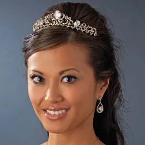 Gorgeous Silver or Gold plated Crystal Bridal Tiara