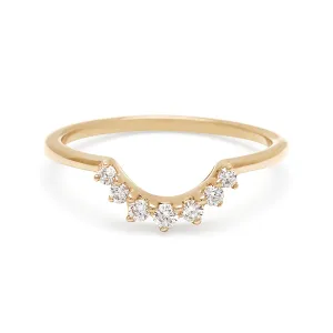 Grand Tiara Band - 14k Gold & White Diamonds