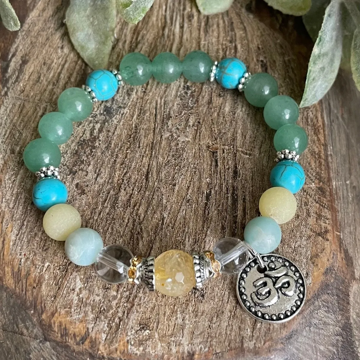 Health   Happiness Affirmation Healing Bracelet
