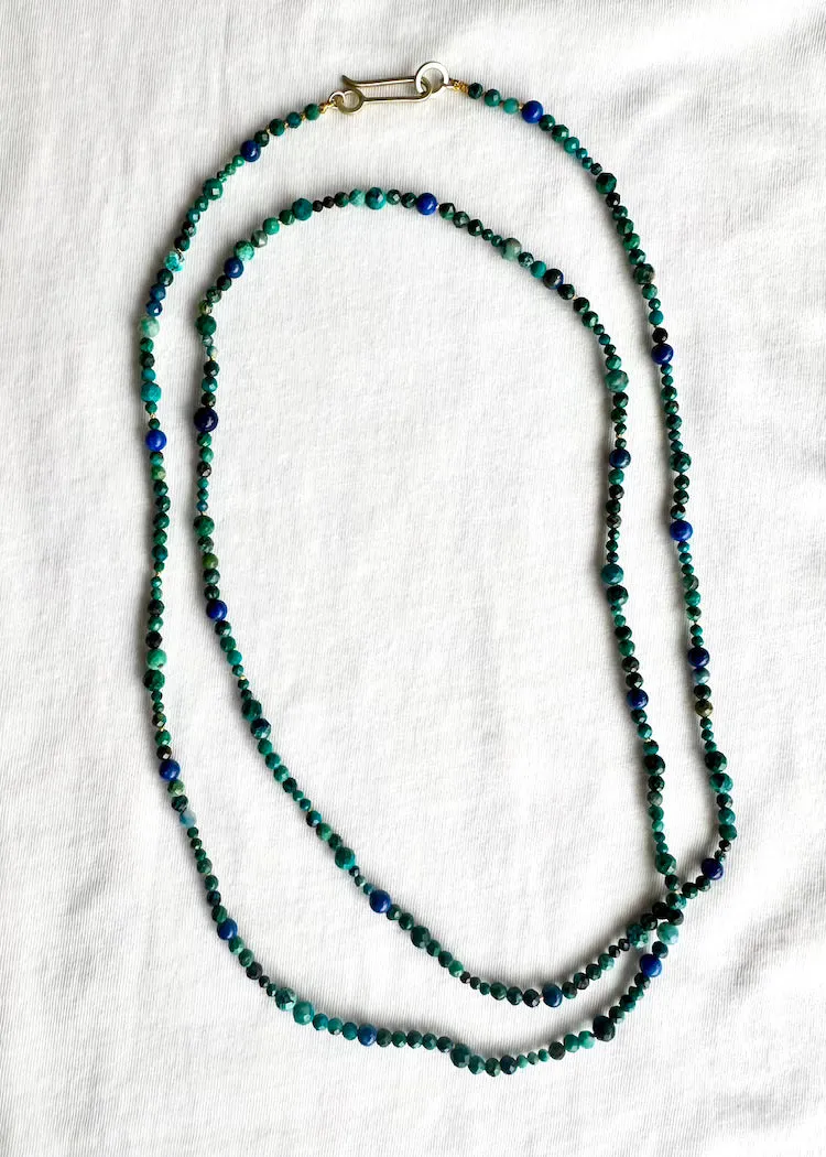Judi Powers | Lapis   Chrysocolla Necklace