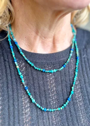 Judi Powers | Lapis   Chrysocolla Necklace