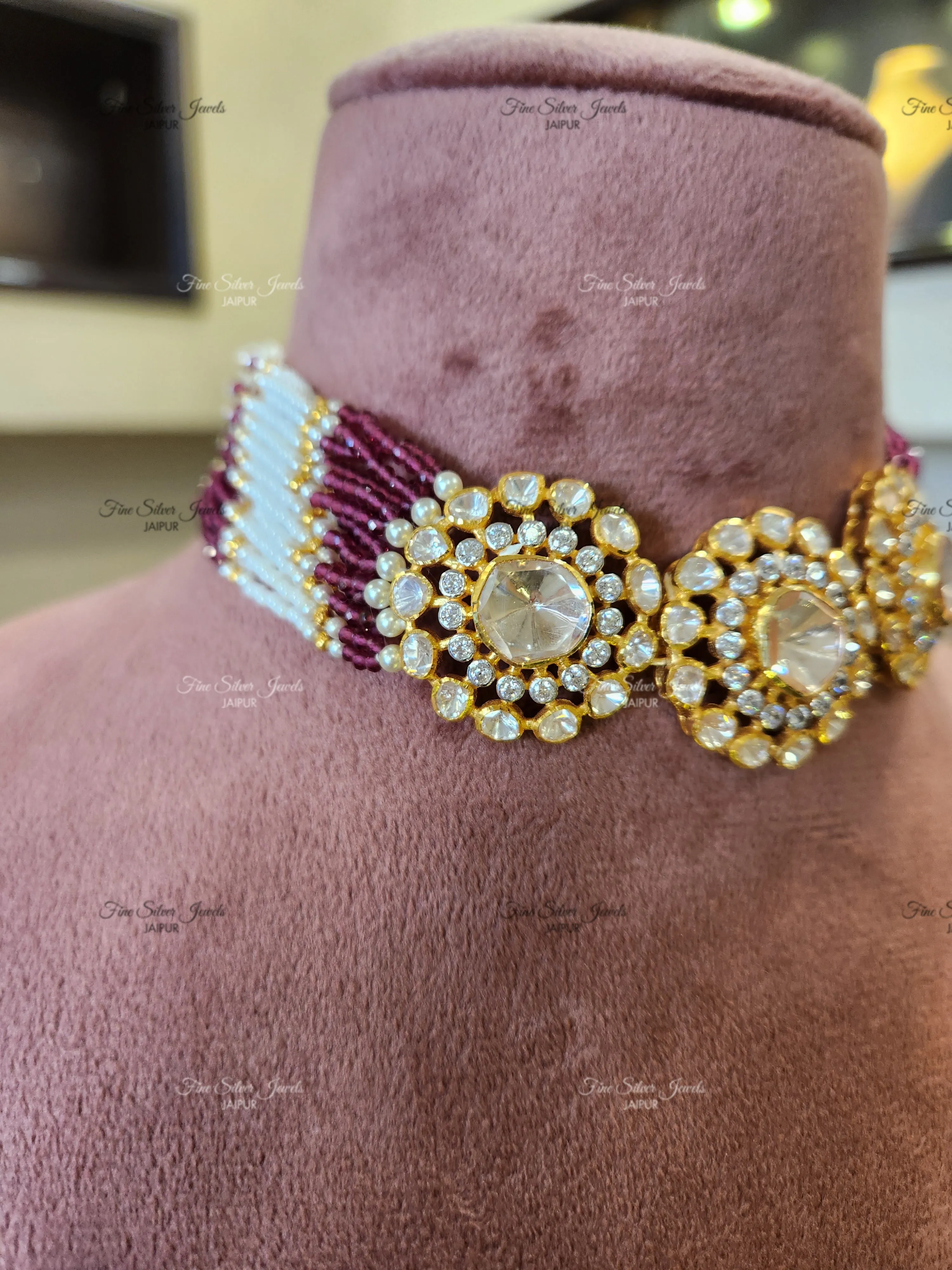 Kavya polki necklace
