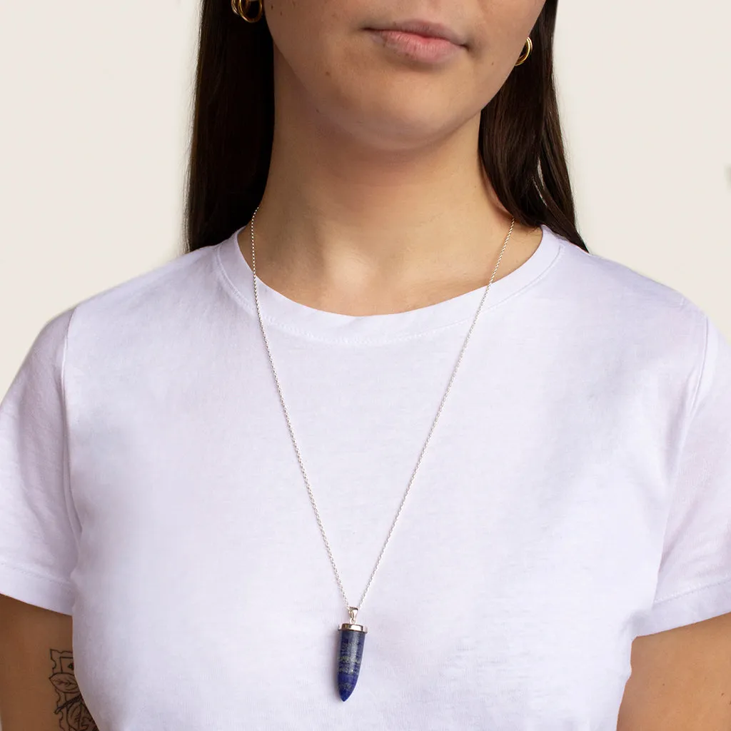 Lapis Lazuli Bullet Necklace