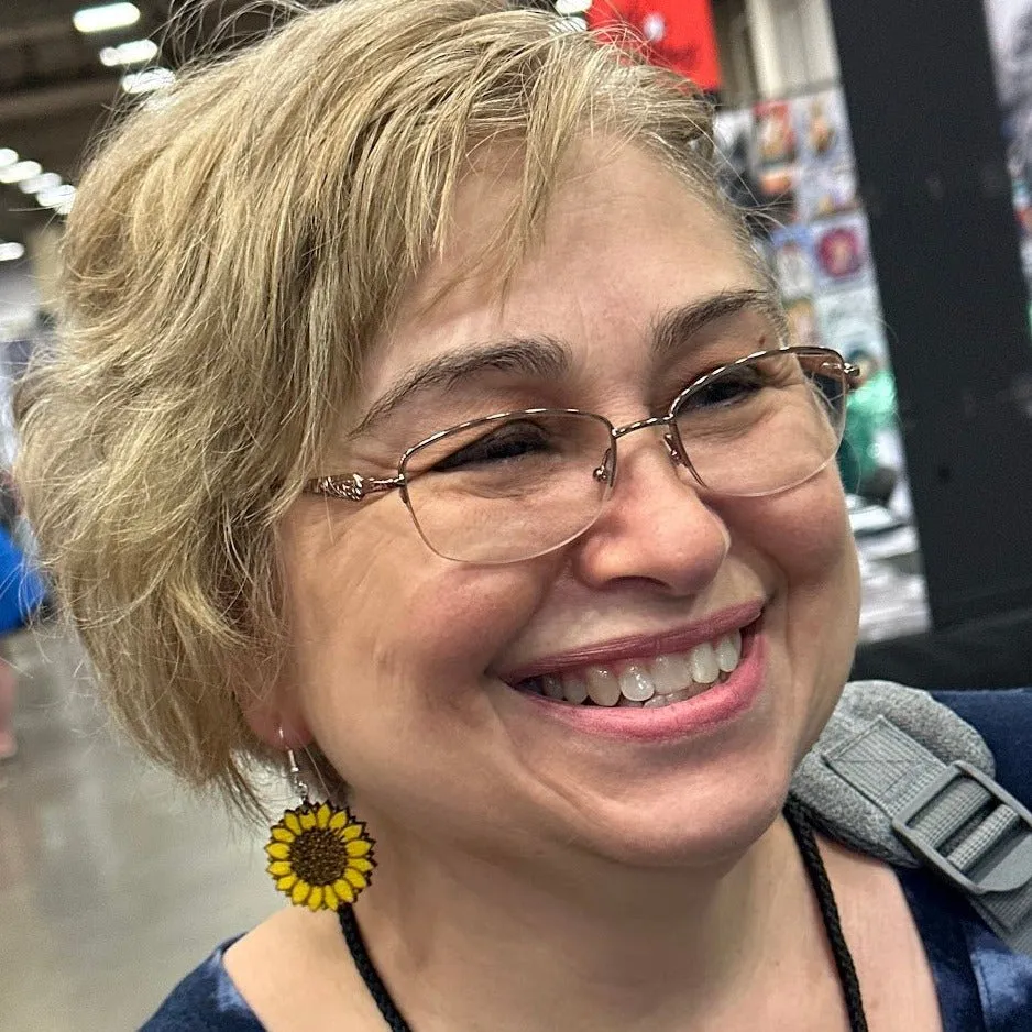 Large Kansas Sunflower Dangle Earrings by Cate's Concepts, LLC