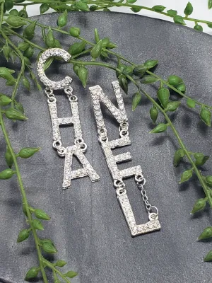 Letter Drop Earrings