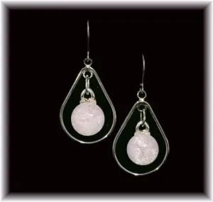 Light Pink Hoop Dot Earring