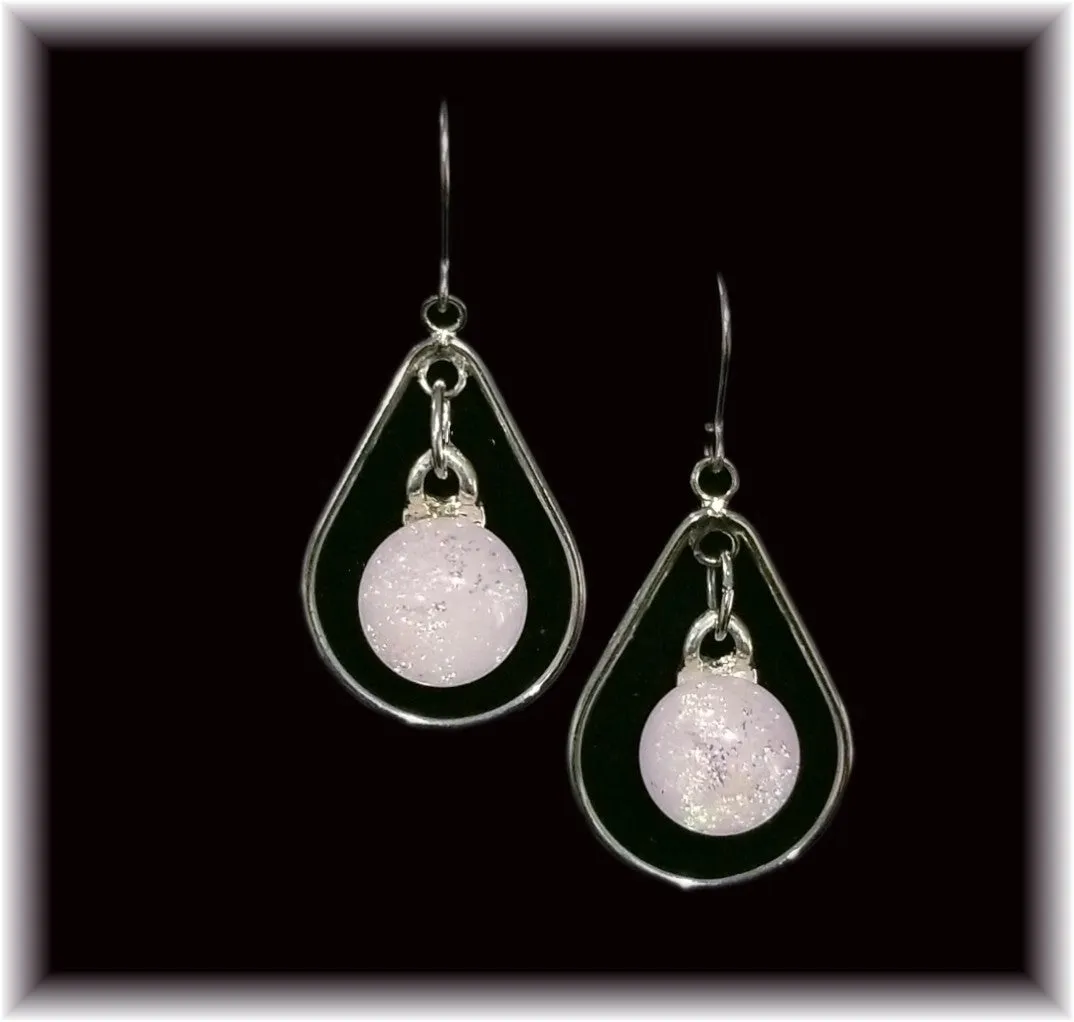 Light Pink Hoop Dot Earring