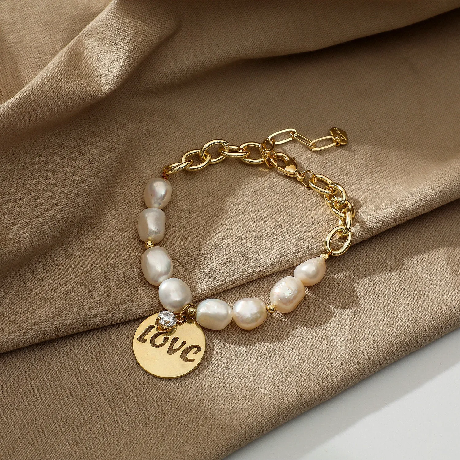 LOVE Freshwater Pearl Bracelet