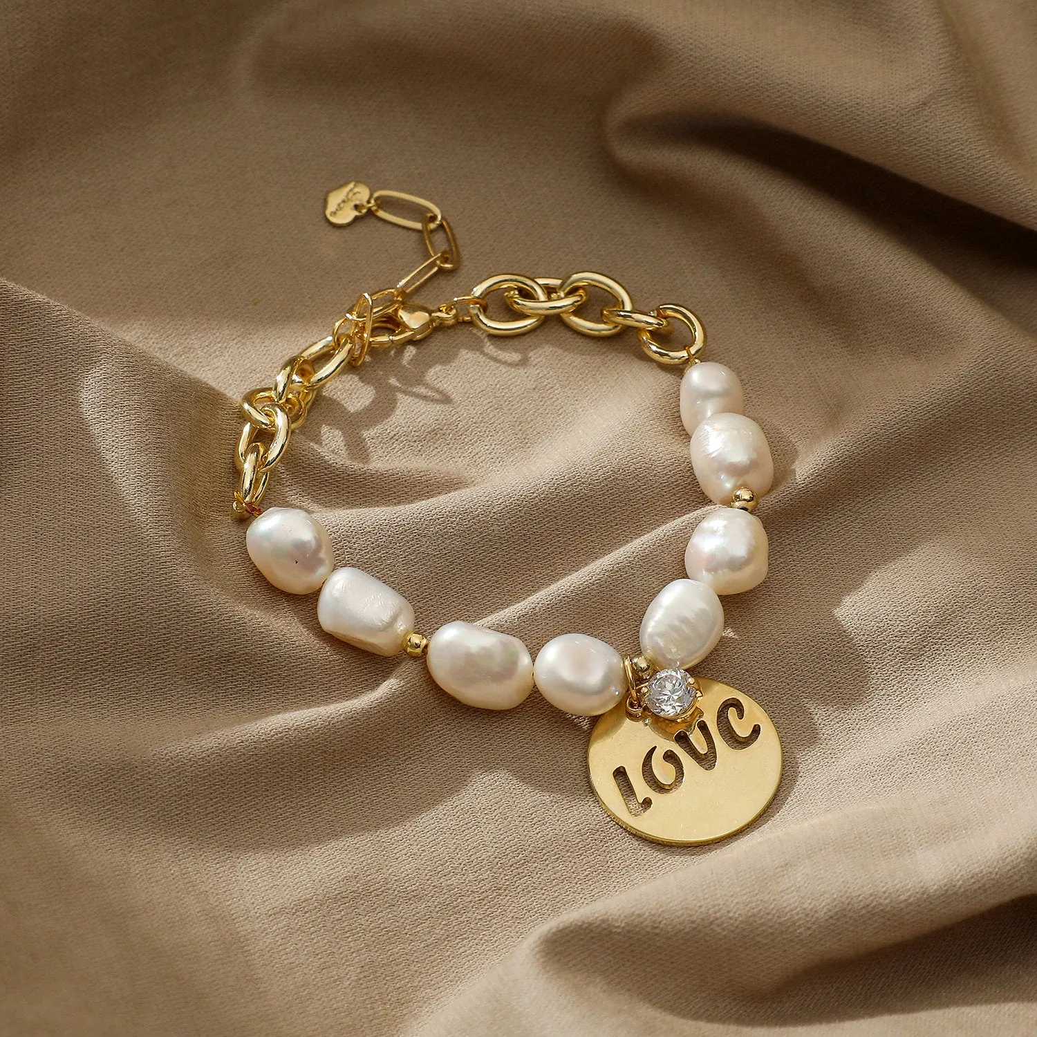 LOVE Freshwater Pearl Bracelet