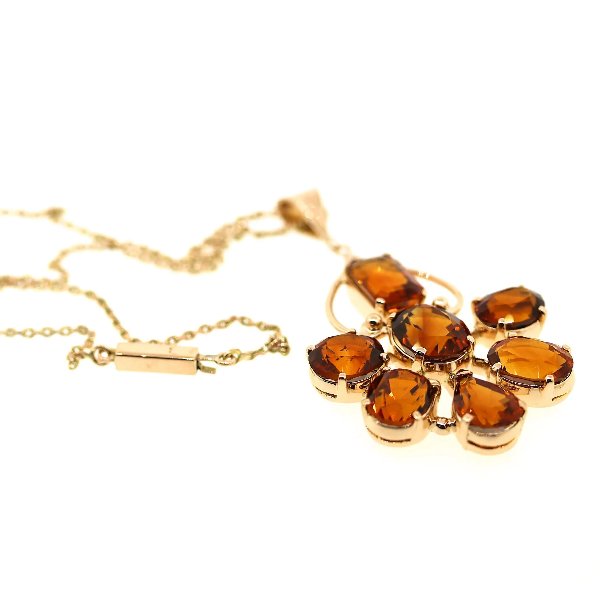 Madeira Citrine Pendant Necklace
