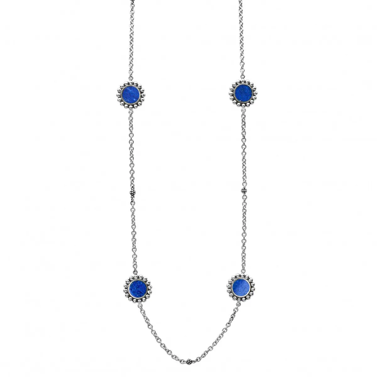 Maya Lapis Long Necklace