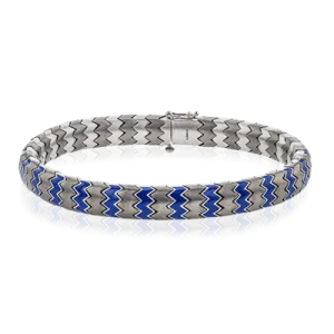 Men's Titanium Bracelet In 14k Gold