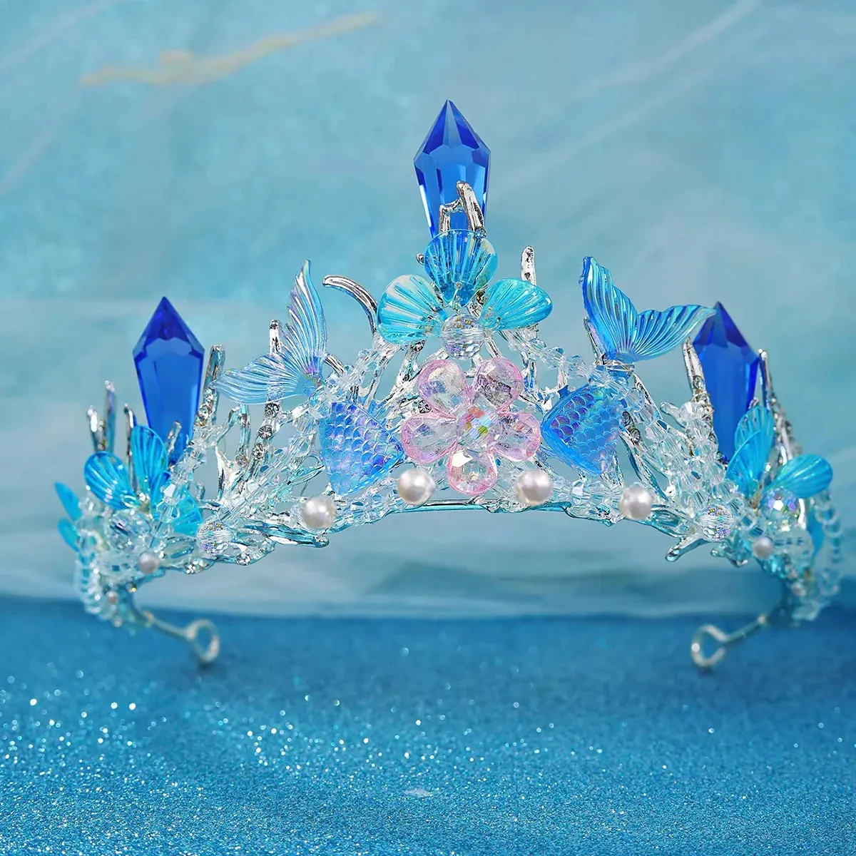 Mermaid Crown Seashell Starfish Tiara
