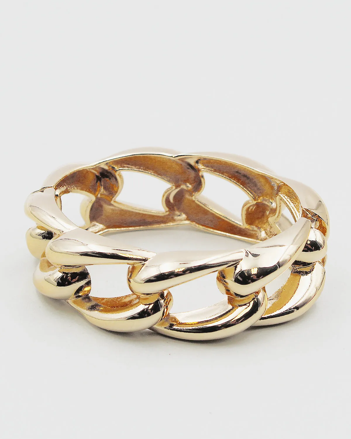 Metal Chain Linked Hinged Bangle