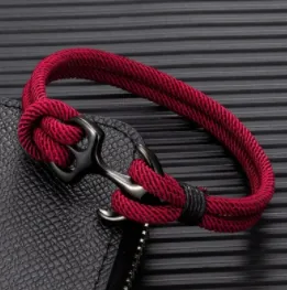Minimalist Red Roped Bracelet