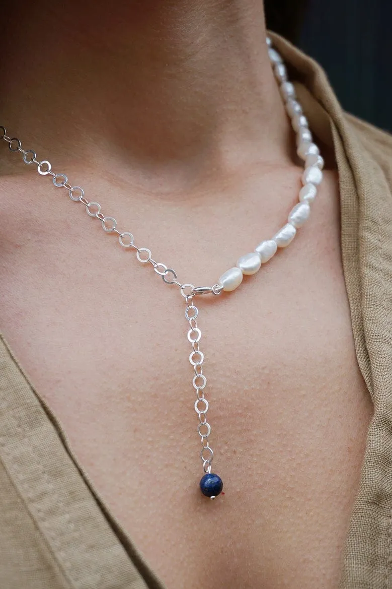 Miró Pearl Necklace - Silver