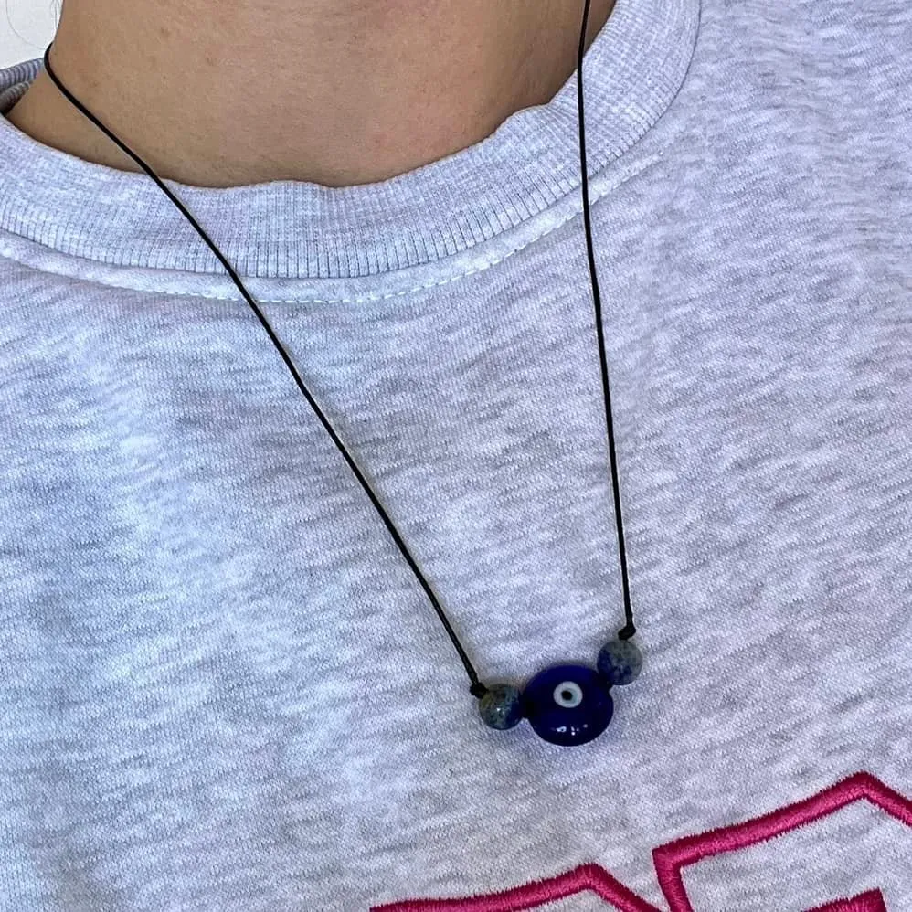 Miracle Evil Eye Necklace - Lapis Lazuli