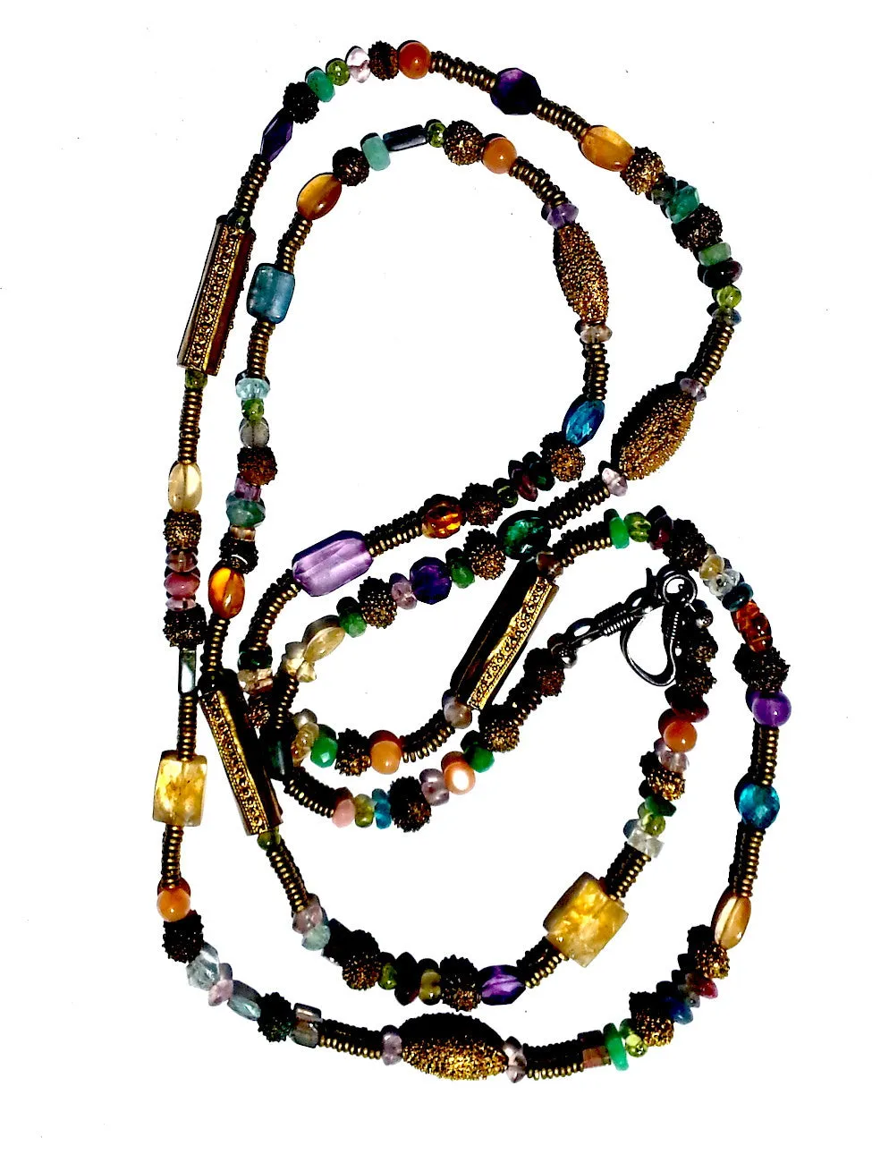 Necklace Semiprecious Mix Double Length