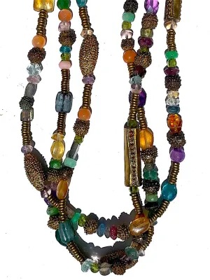Necklace Semiprecious Mix Double Length