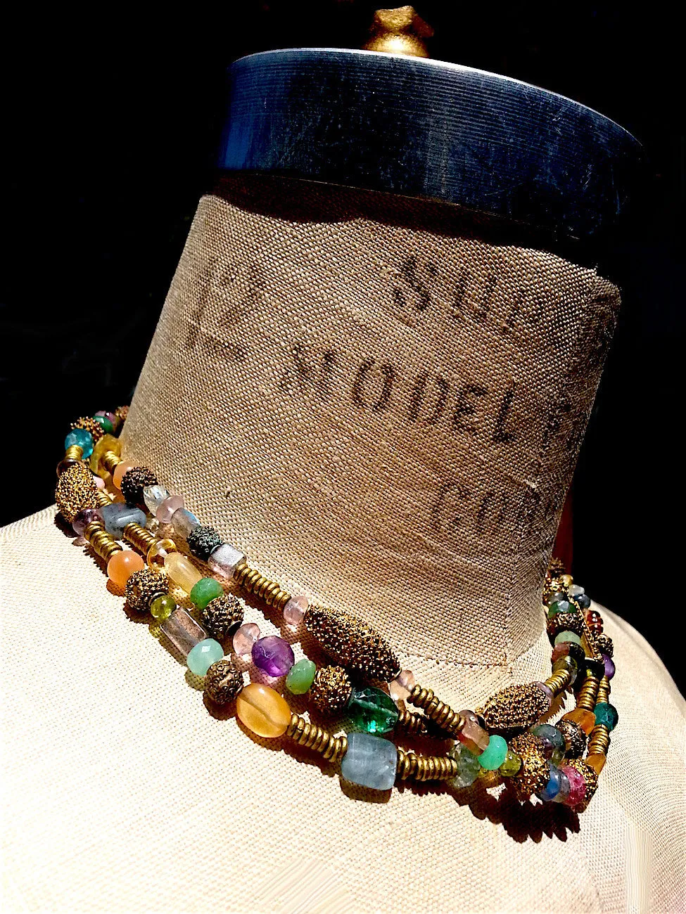 Necklace Semiprecious Mix Double Length