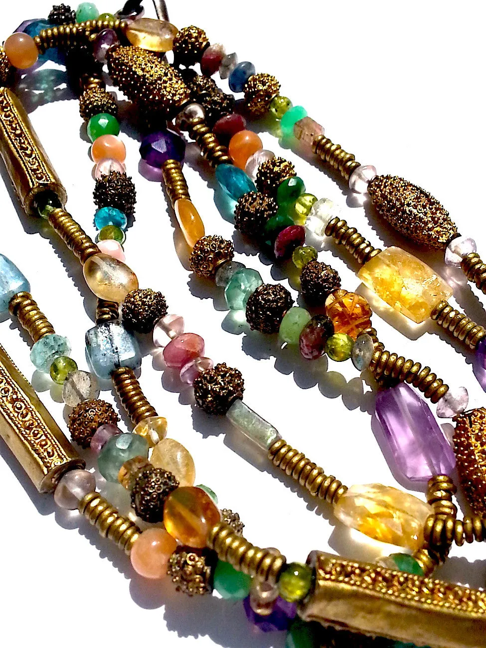 Necklace Semiprecious Mix Double Length