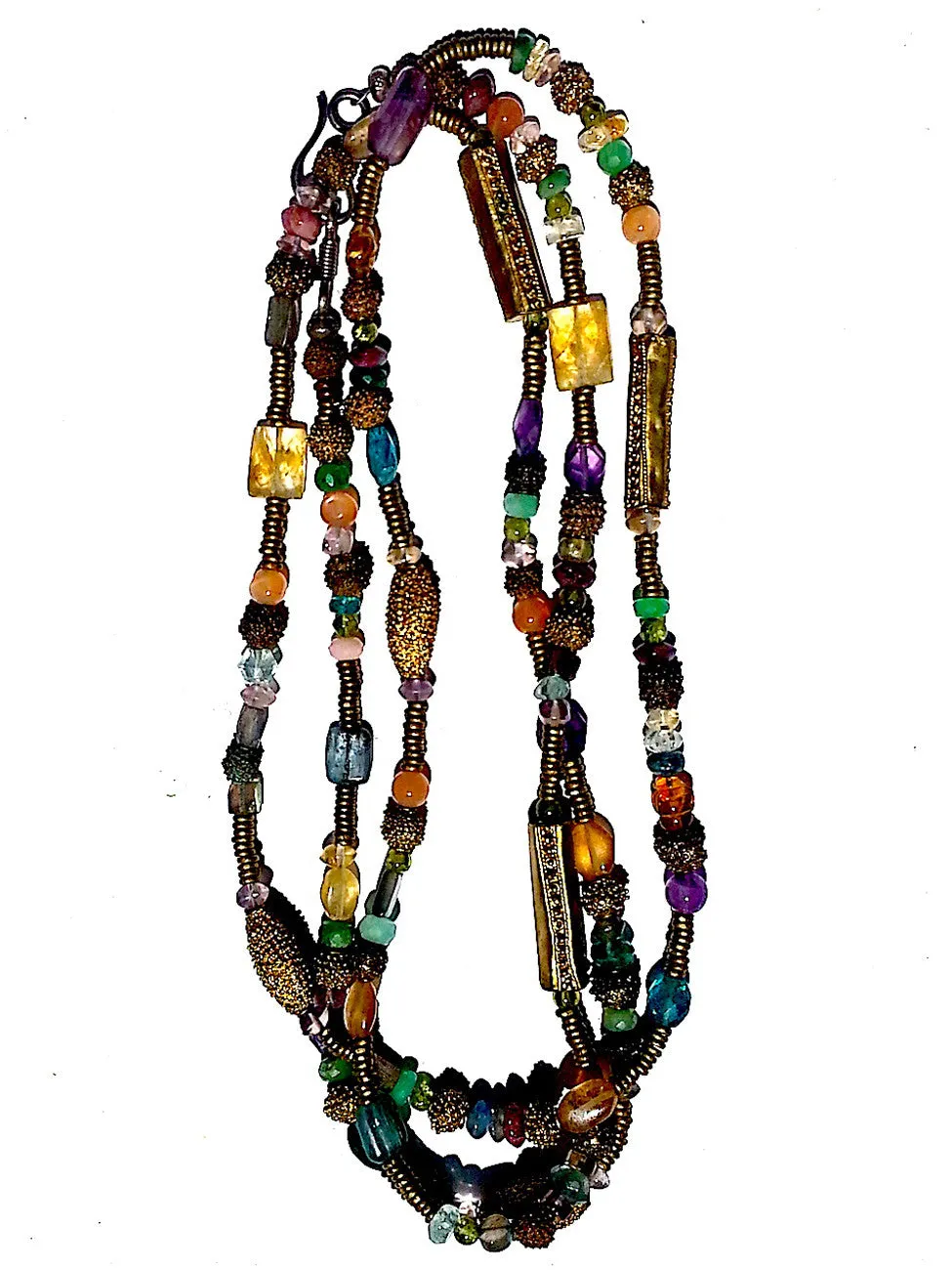 Necklace Semiprecious Mix Double Length