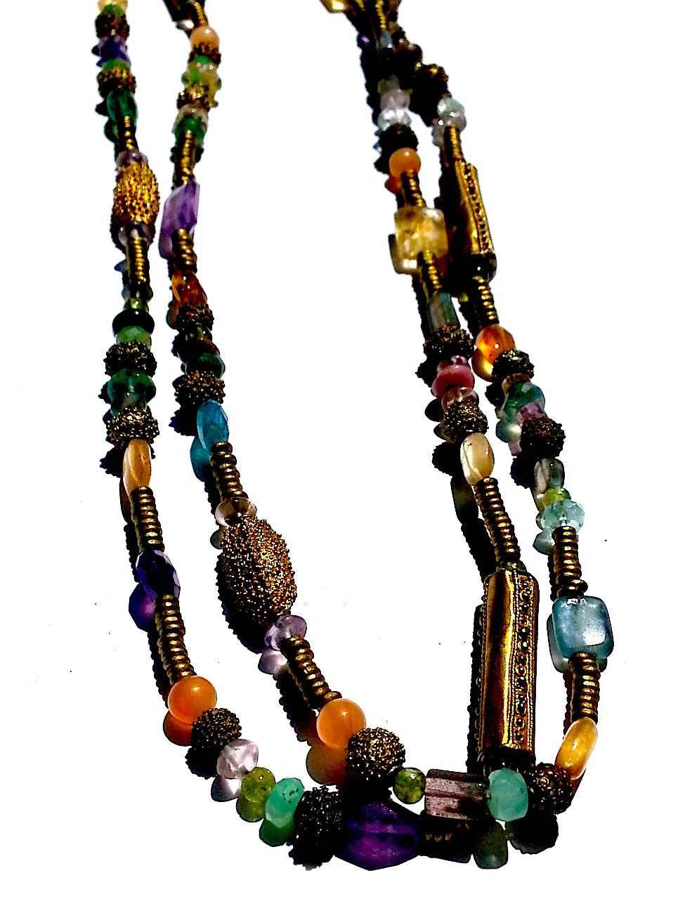 Necklace Semiprecious Mix Double Length