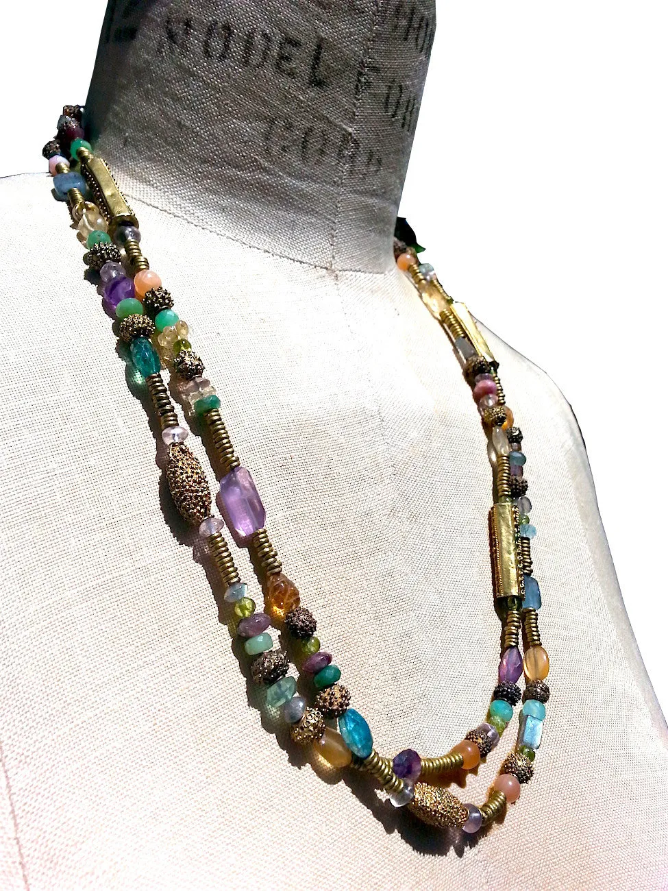 Necklace Semiprecious Mix Double Length
