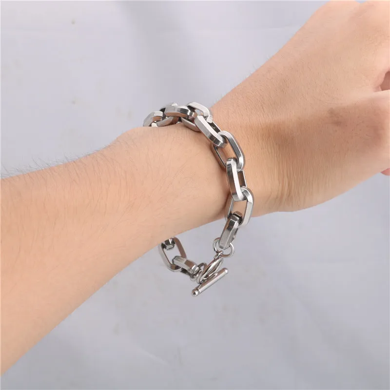 OT Buckle Titanium Steel Chain Bracelet
