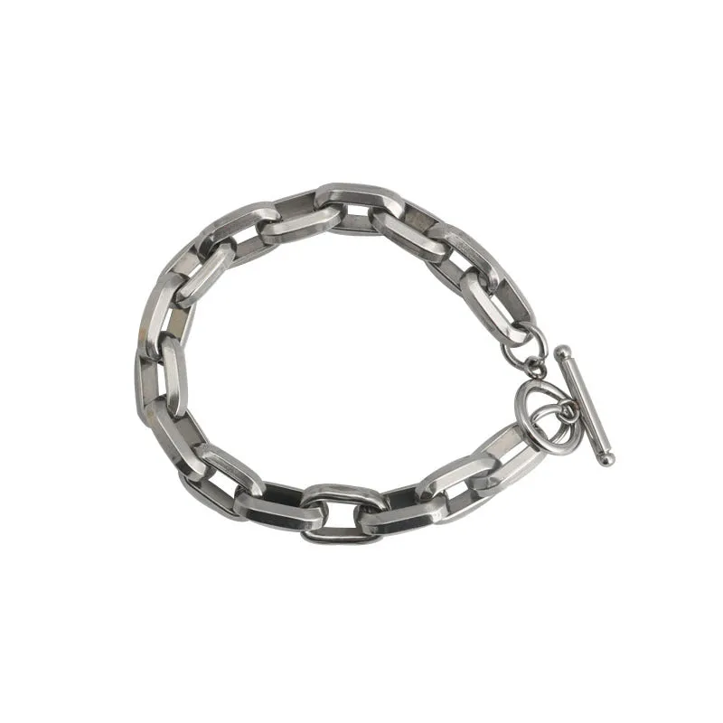 OT Buckle Titanium Steel Chain Bracelet