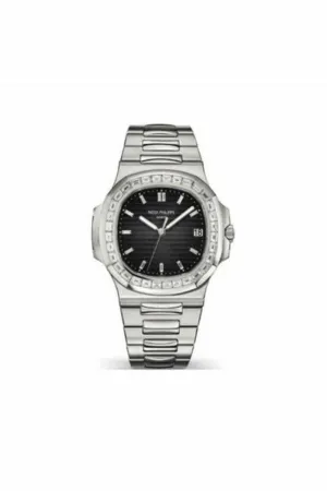 patek philippe nautilus diamond bezel platinum limited edition men's watch ref. 5711/110p-001