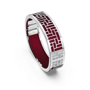 Pavilion Bangle - Majestic Ruby - Sterling Silver