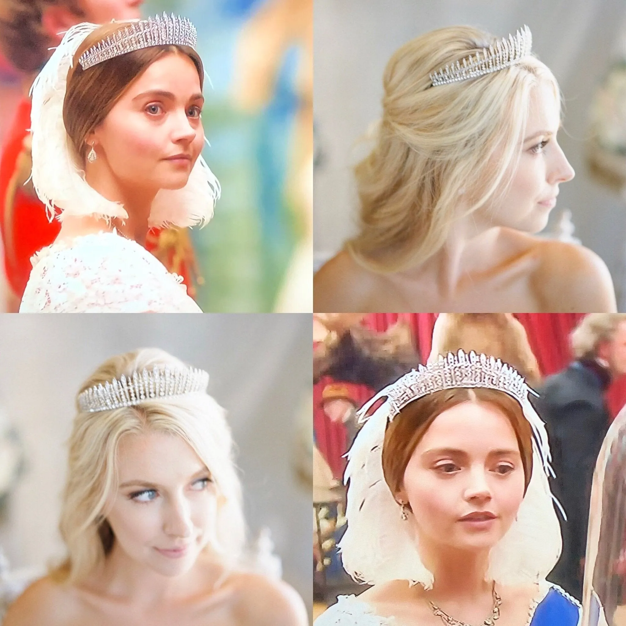 Pearled FRINGE Bridal Tiara