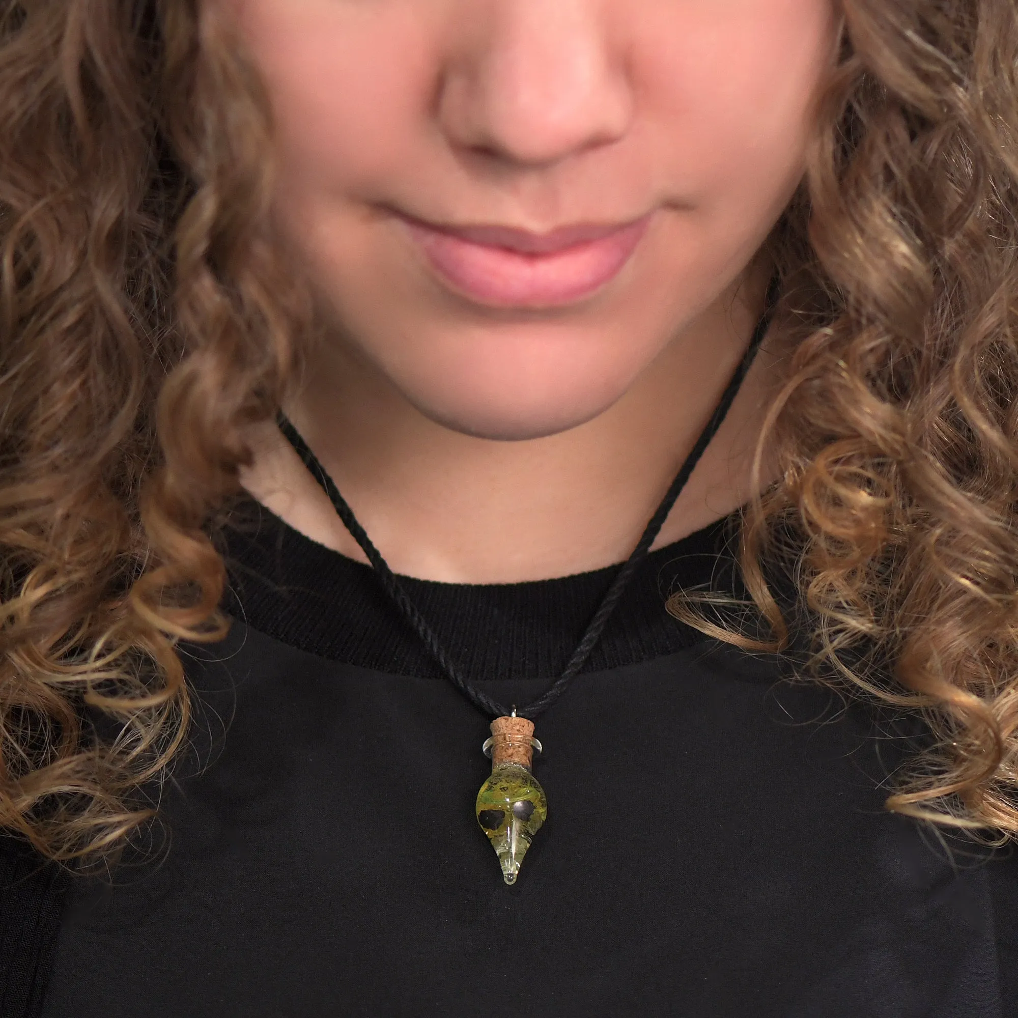Peridot & Lava Rock Luck Necklace