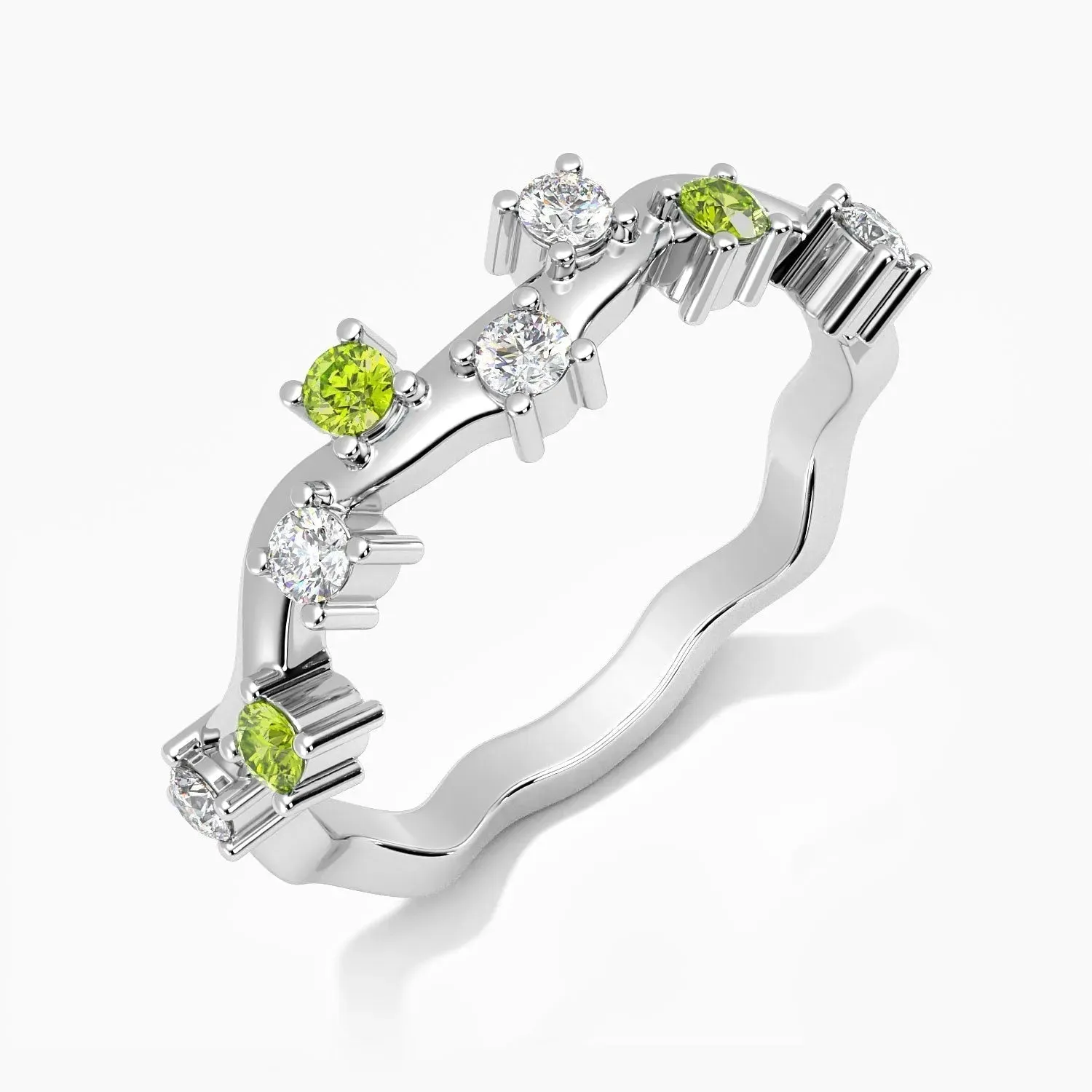 Peridot Ring | Galaxy Gleam Design | Irosk ®