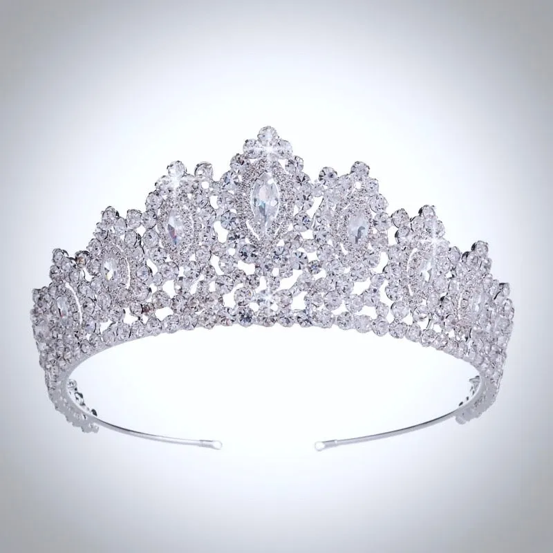"Denali" - Silver Cubic Zirconia Bridal Tiara