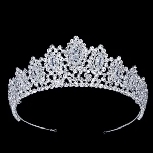 "Denali" - Silver Cubic Zirconia Bridal Tiara