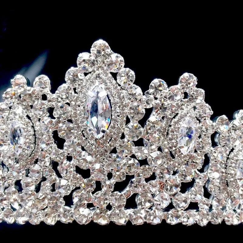 "Denali" - Silver Cubic Zirconia Bridal Tiara