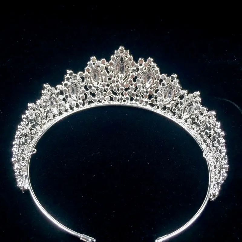"Denali" - Silver Cubic Zirconia Bridal Tiara