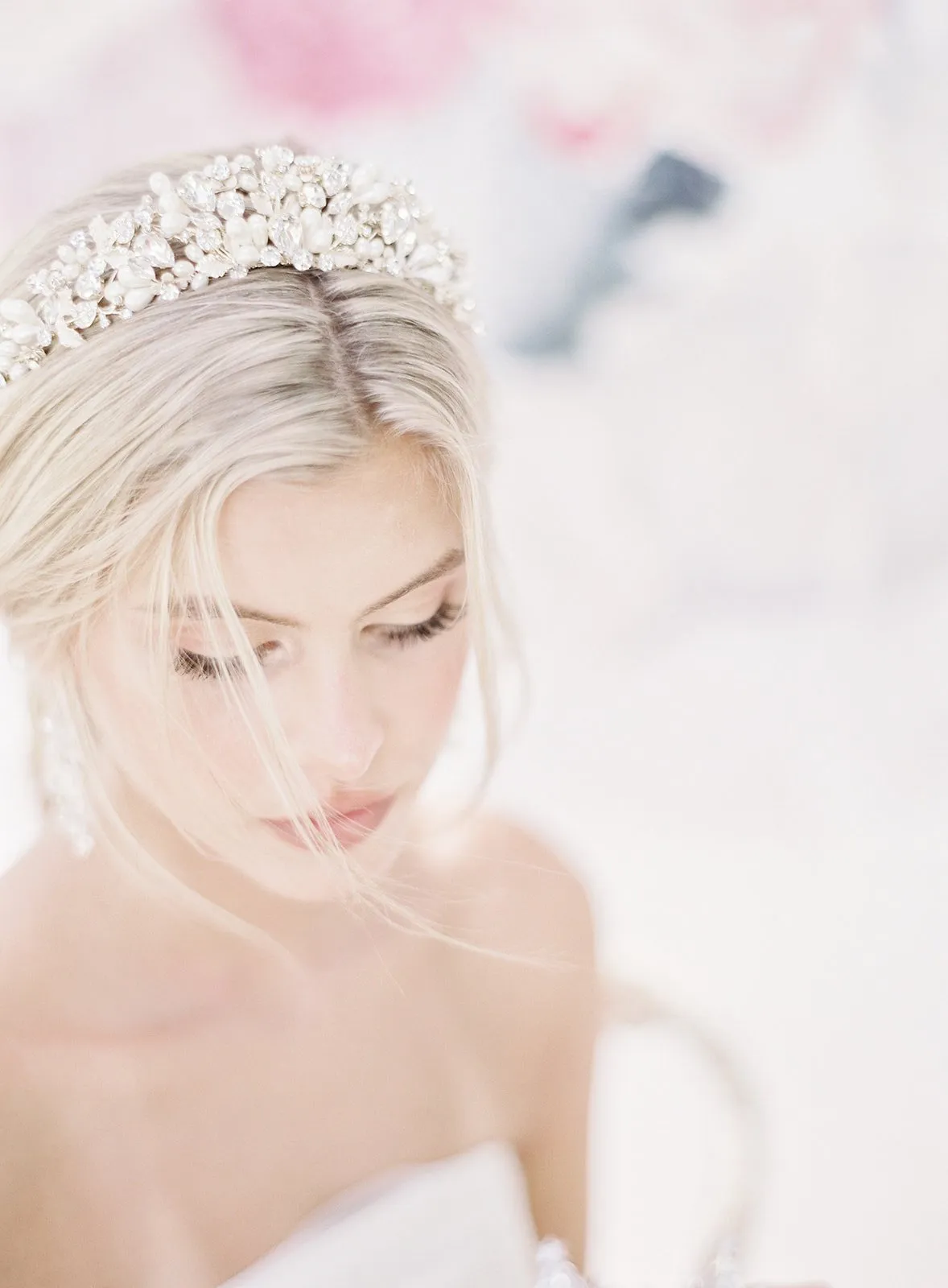 RANIER Crystal and Freshwater Pearl Headpiece Tiara