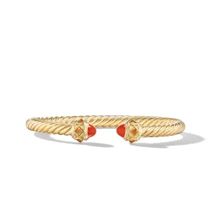 Renaissance Bracelet in 18K Yellow Gold with Carnelian and Citrine