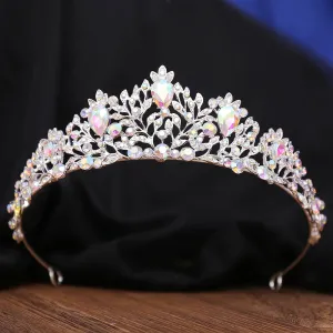 Rhinestone Crystal Princess Bridal Wedding Tiara Crown Hair Accessory