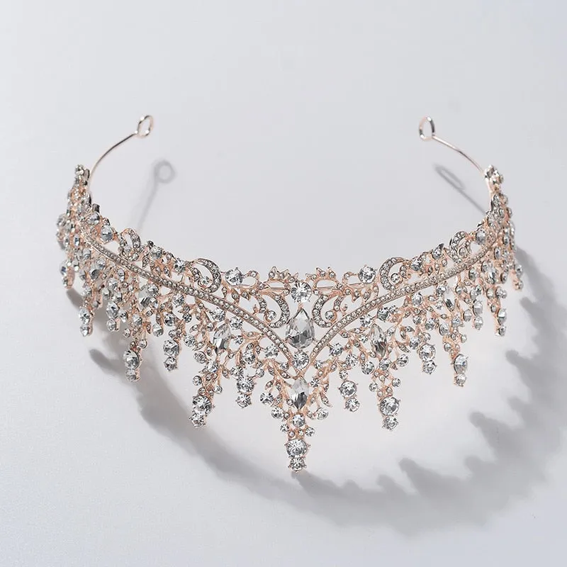 Rose Gold Princess Birthday Tiara Crown
