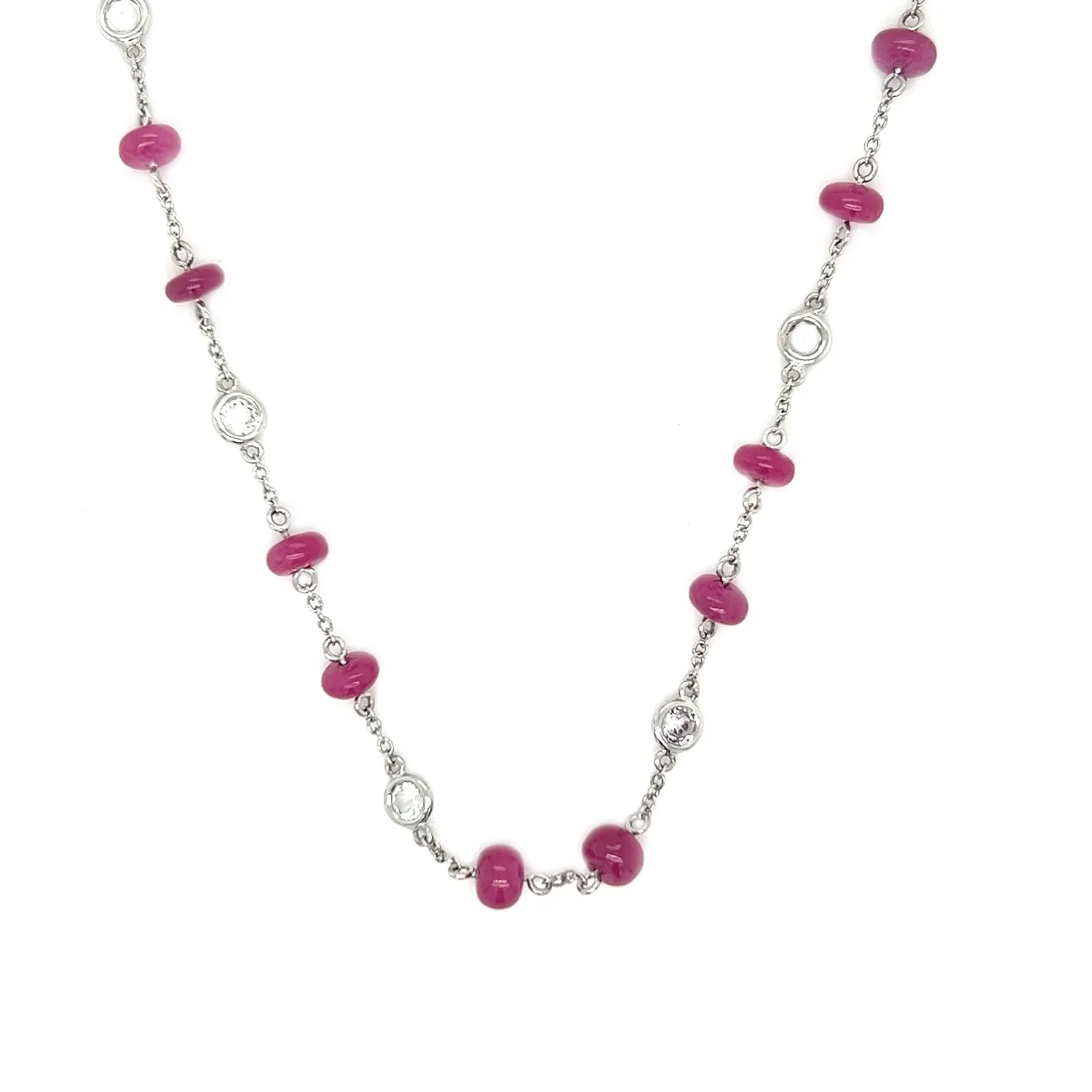 Ruby Bead Necklace
