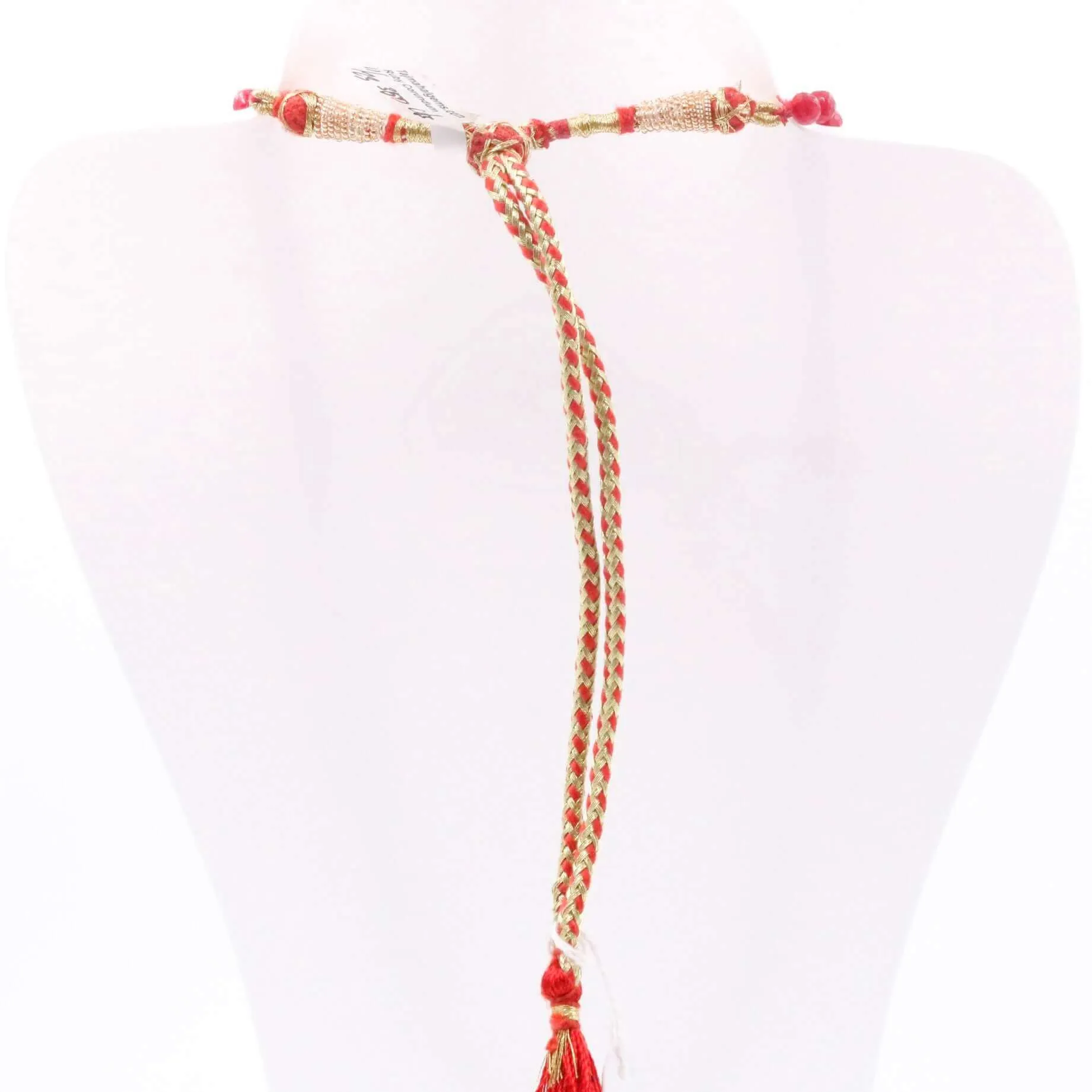 Ruby Beaded Necklace Faceted Ruby Necklace Long Necklace Indian Necklace Sarafa Necklace Gemstone Necklace SKU 6143212