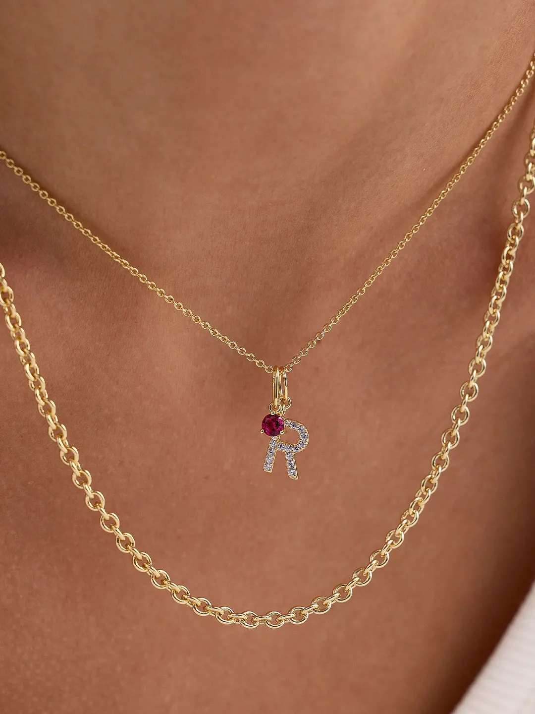 Ruby Necklace Charm