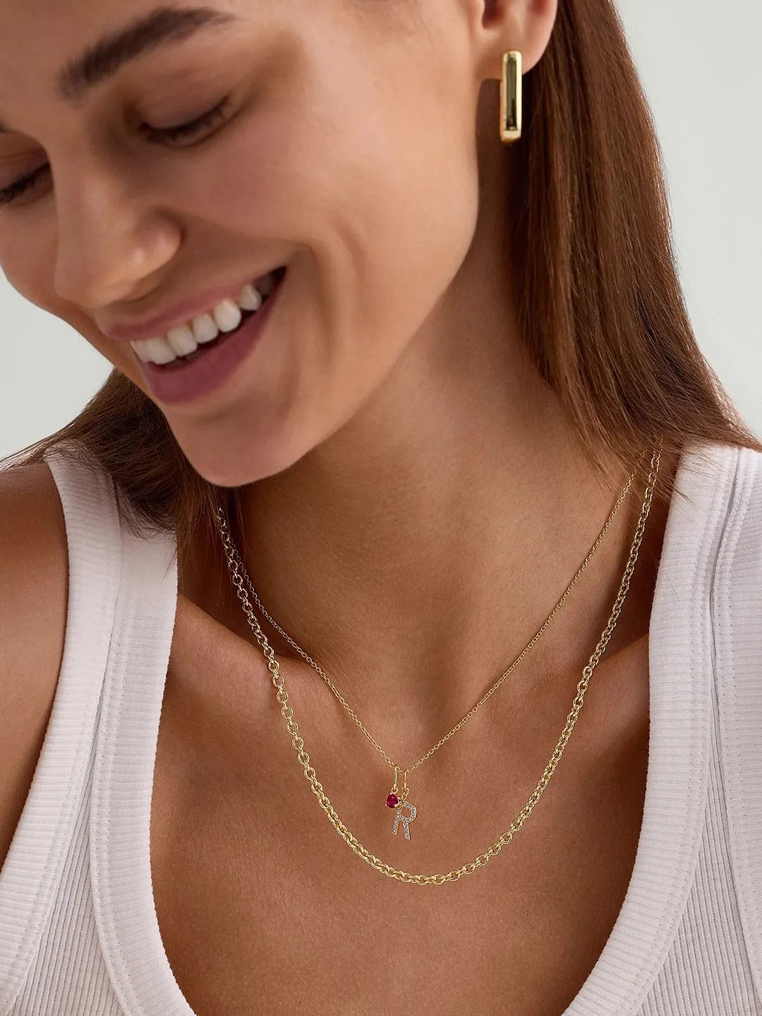 Ruby Necklace Charm